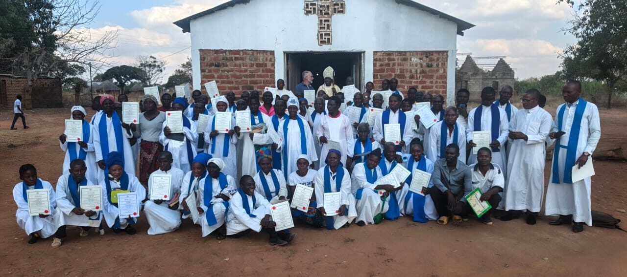 Parish choir singing at a service in the Eastern Province
